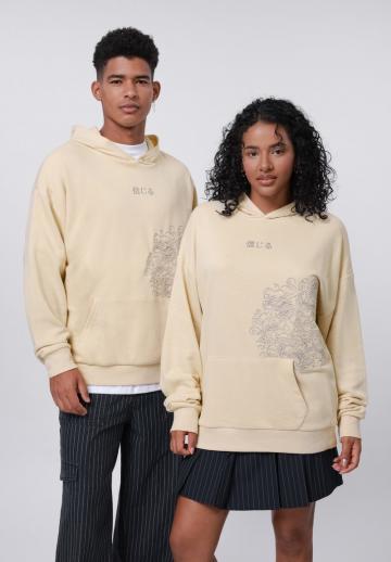 Пуловер с капюшоном