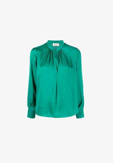 Атласная блузка