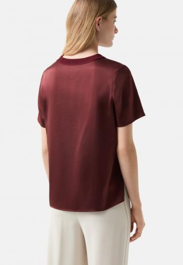 Атласная блузка