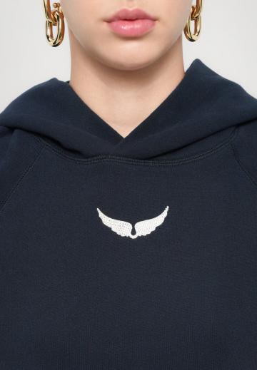 Пуловер с капюшоном