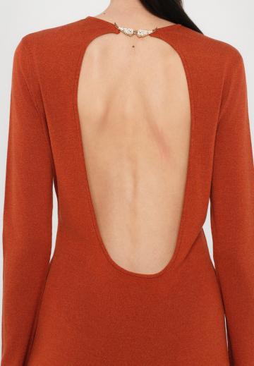 Вязаное платье