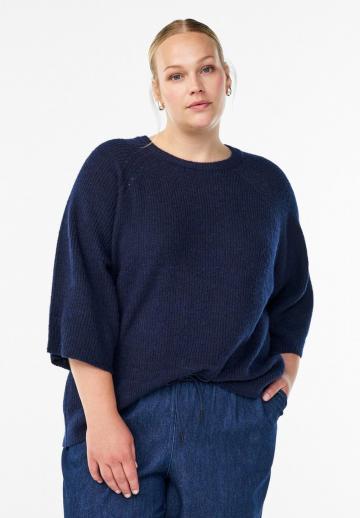 Пуловер с рукавом три четверти