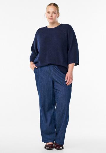 Пуловер с рукавом три четверти