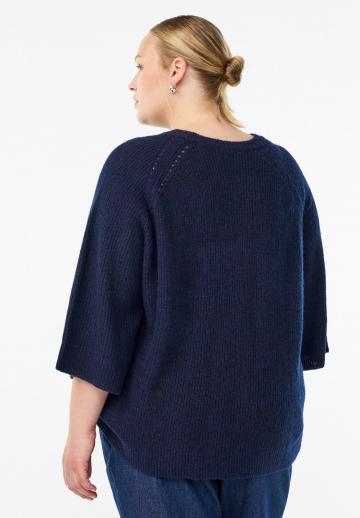 Пуловер с рукавом три четверти