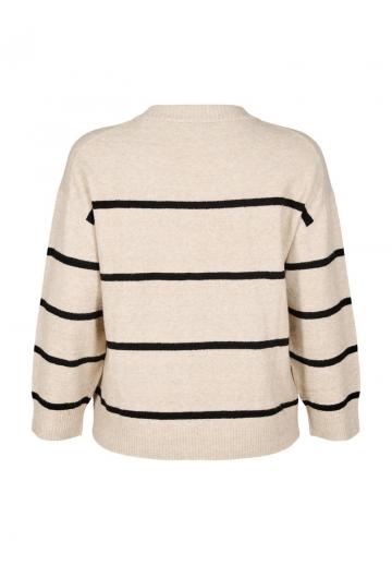 Пуловер в полоску