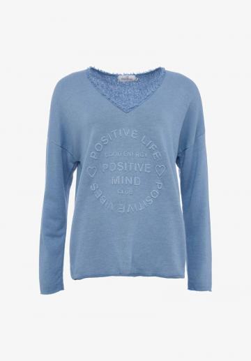 Длинный пуловер