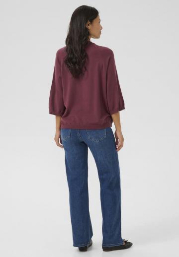 Пуловер с рукавом три четверти