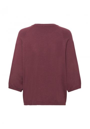 Пуловер с рукавом три четверти