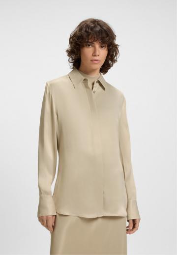 Атласная блузка