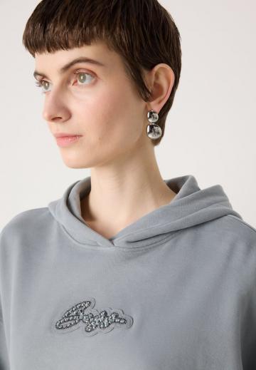 Пуловер с капюшоном