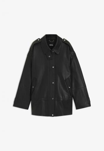 Кожаное пальто