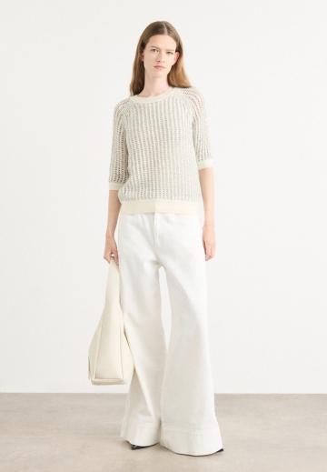 Пуловер с рукавом три четверти