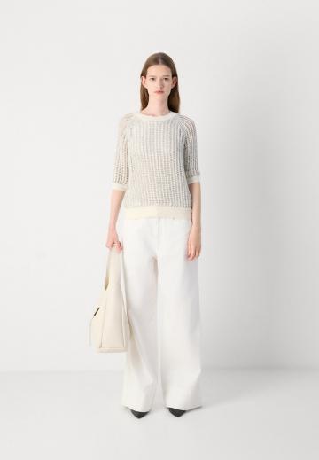 Пуловер с рукавом три четверти