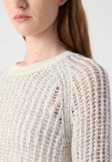 Пуловер с рукавом три четверти