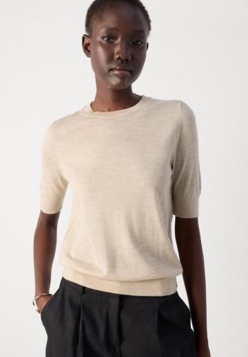 Пуловер с коротким рукавом