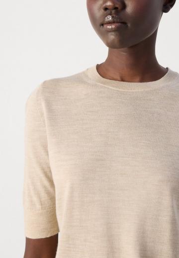 Пуловер с коротким рукавом