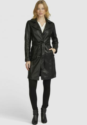 Кожаное пальто