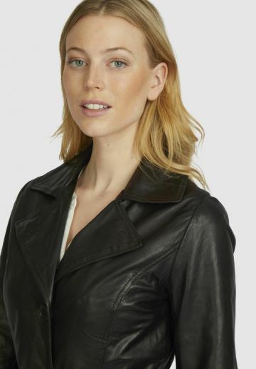 Кожаное пальто