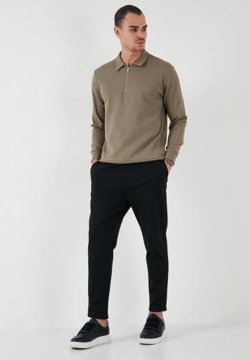 Поло с длинным рукавом