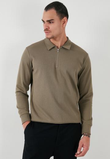 Поло с длинным рукавом