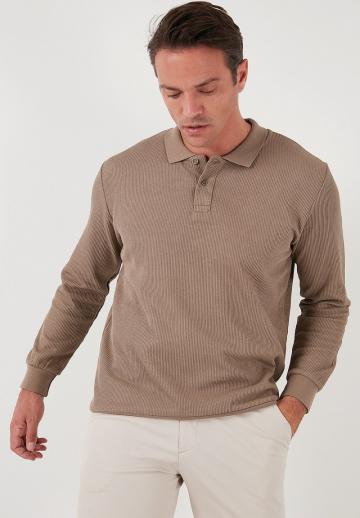 Поло с длинным рукавом