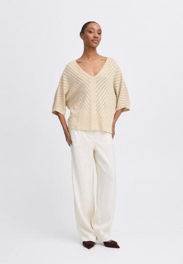 Пуловер с рукавом три четверти