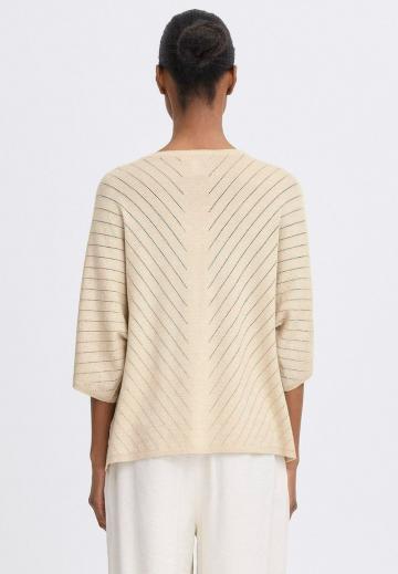 Пуловер с рукавом три четверти