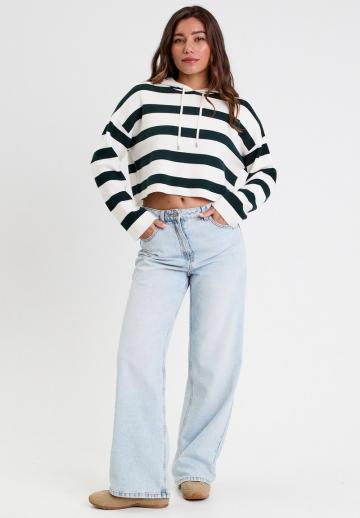 Пуловер с капюшоном