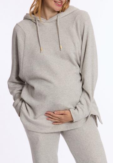 Пуловер с капюшоном