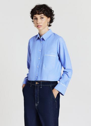 Атласная блузка