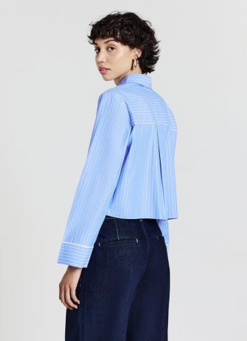 Атласная блузка