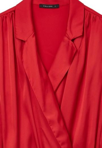 Атласная блузка