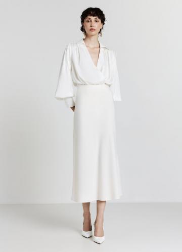 Атласная блузка