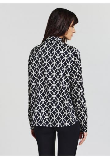 Атласная блузка