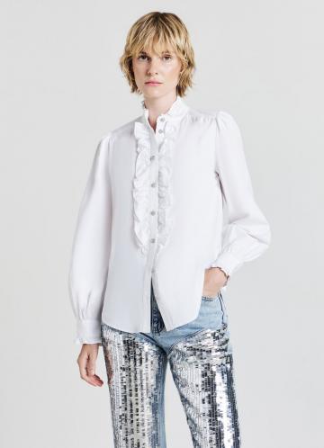 Атласная блузка