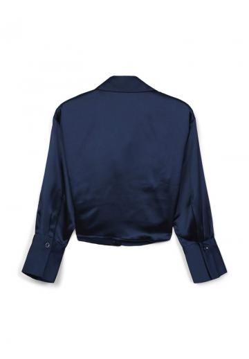 Атласная блузка