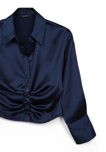 Атласная блузка