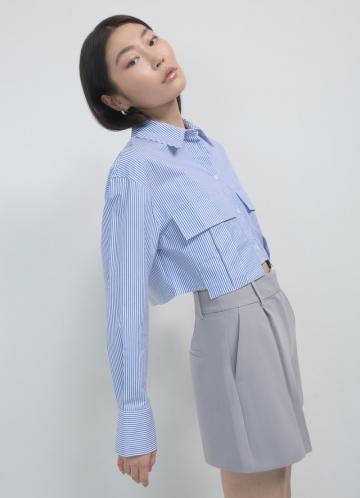 Атласная блузка