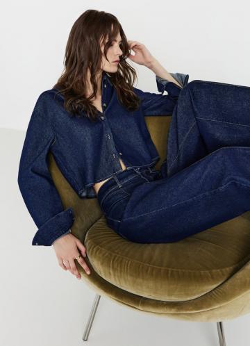 Джинсовая блузка