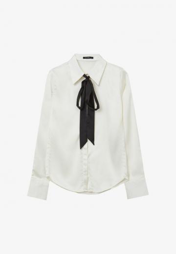 Атласная блузка
