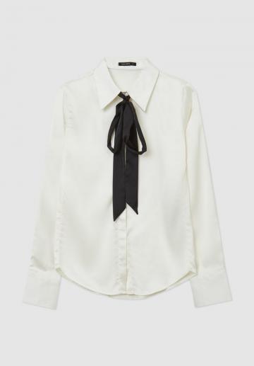 Атласная блузка
