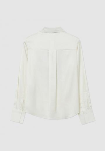 Атласная блузка