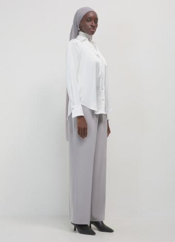 Атласная блузка