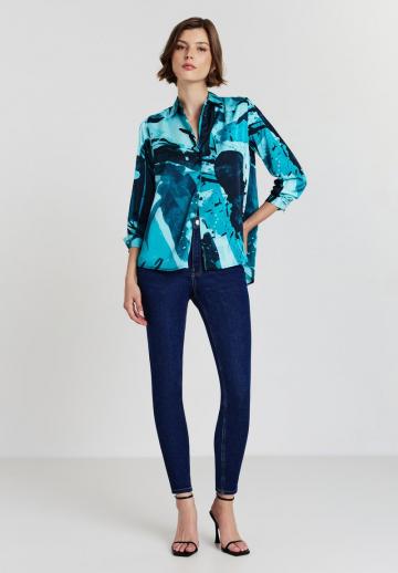 Атласная блузка