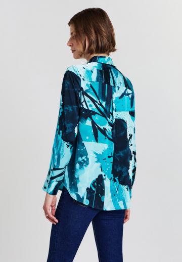 Атласная блузка