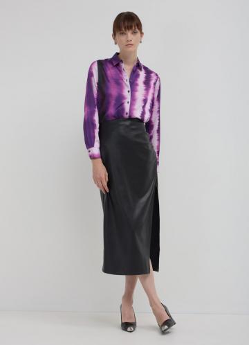 Атласная блузка