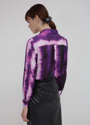 Атласная блузка