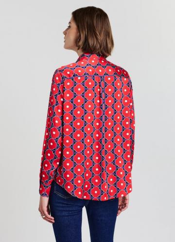 Атласная блузка