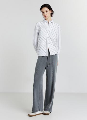 Атласная блузка