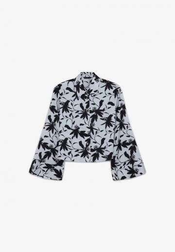 Атласная блузка